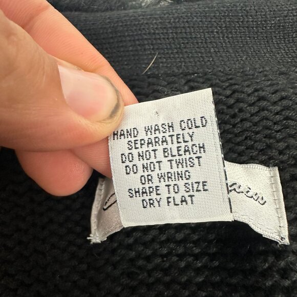 Once Again Womens Black Open Front Cardigan With Faux Fur Trim Size M - Picture 5 of 6